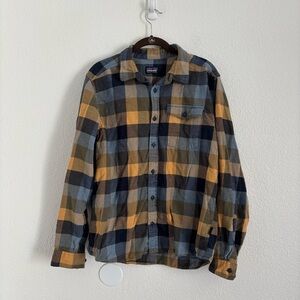 Patagonia Men's Multicolor Long Sleeve Flannel Button Front Fjord Shirt